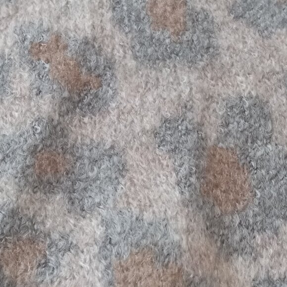 Abercrombie and Fitch Leopard Print Tight Knit Pullover Sweater Women's X-Large - Picture 8 of 12